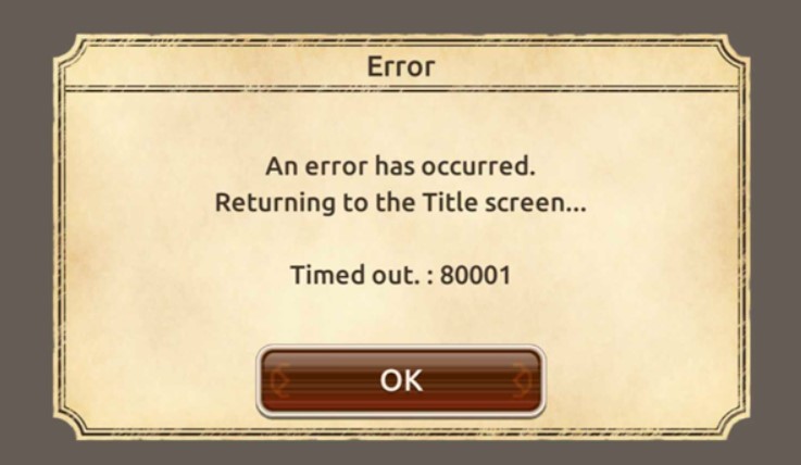 Konosuba Fantastic Days Timedout 80001 Error