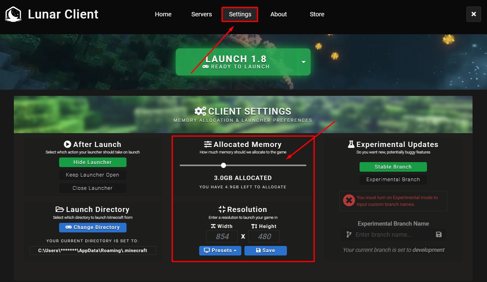 Minecraft Lunar Client