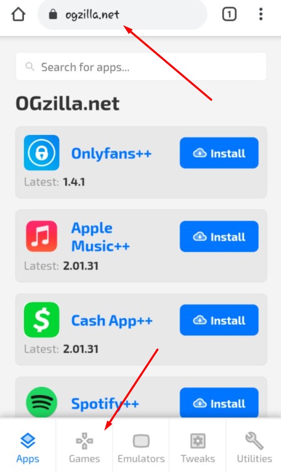 Ogzilla. net homepage