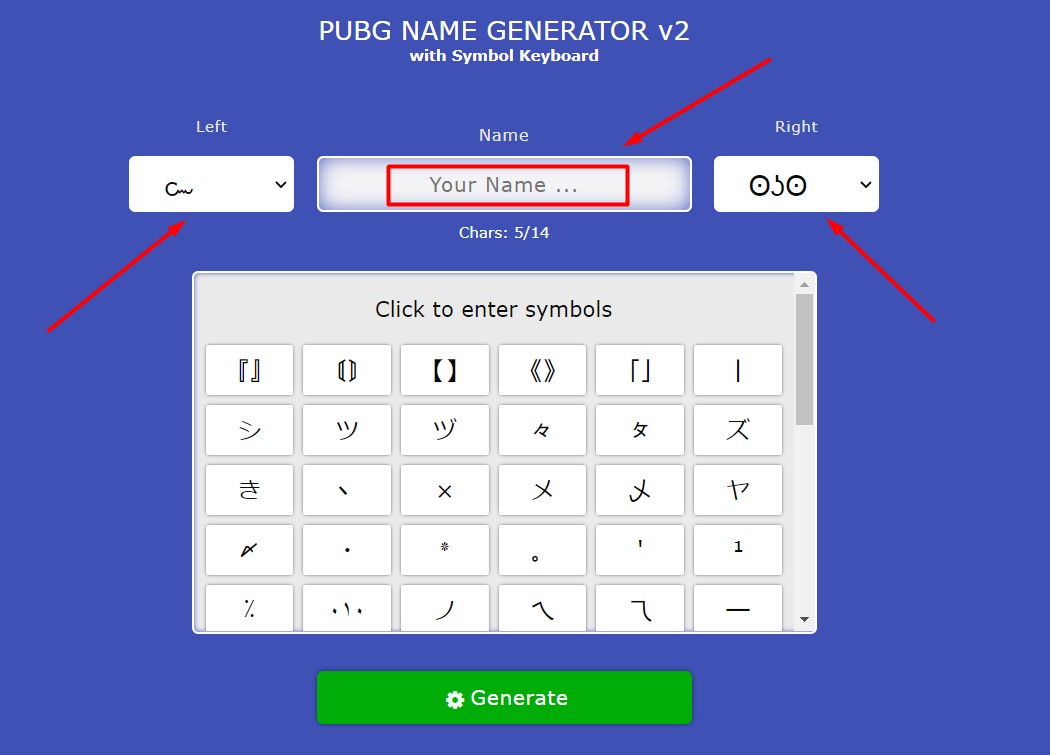 PUBG Name Generator