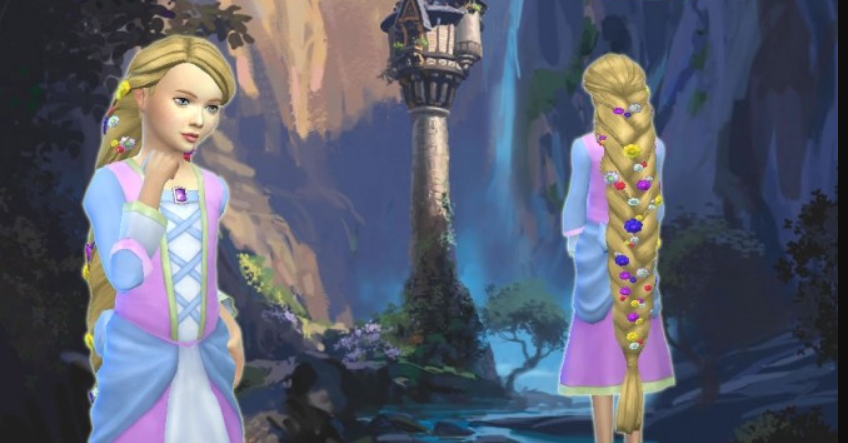 Rapunzel: Sims 4