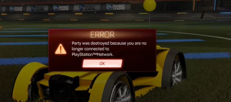 Rocket League Party Error
