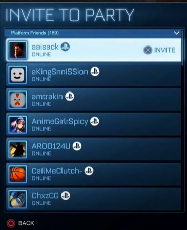 Rocket League Party Error