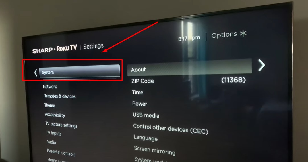 Roku Settings
