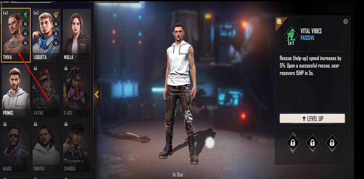 Free Fire Thiva Character Free Guide