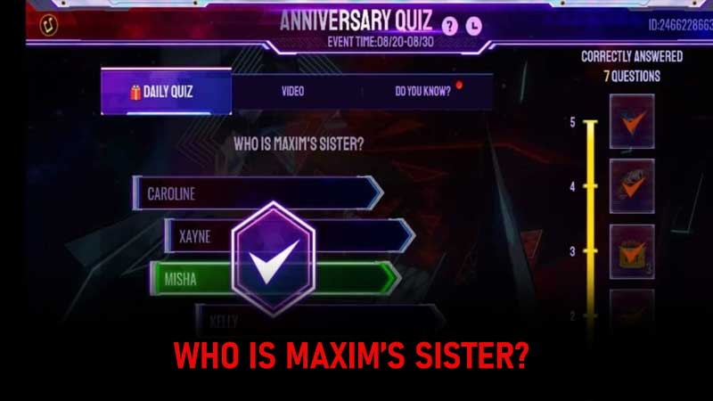 Who is Maxim's Sister