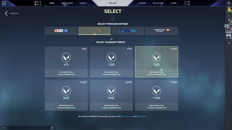 valorant points UPI