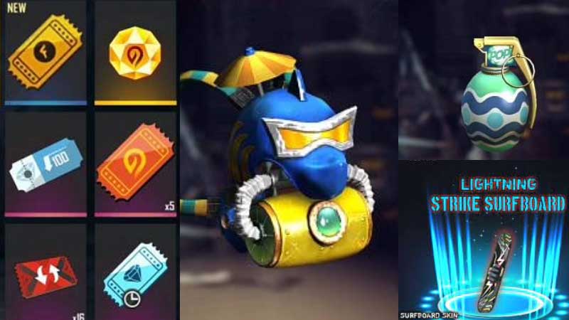 rewards in free fire 
