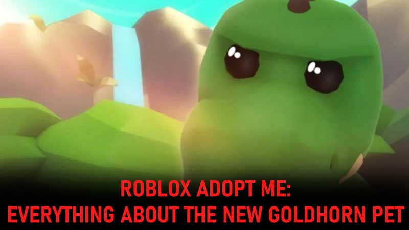 adopt me goldhorn pet