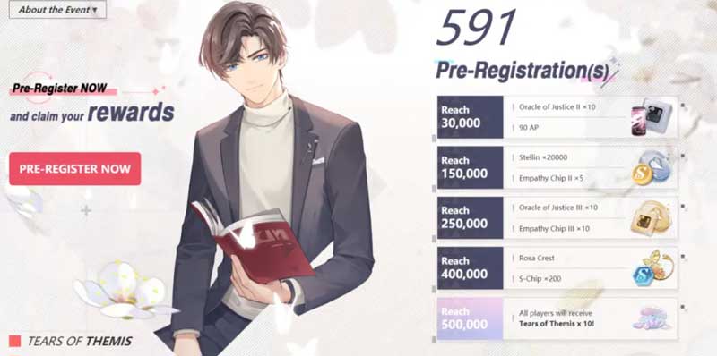 tears of themis pre registration rewards