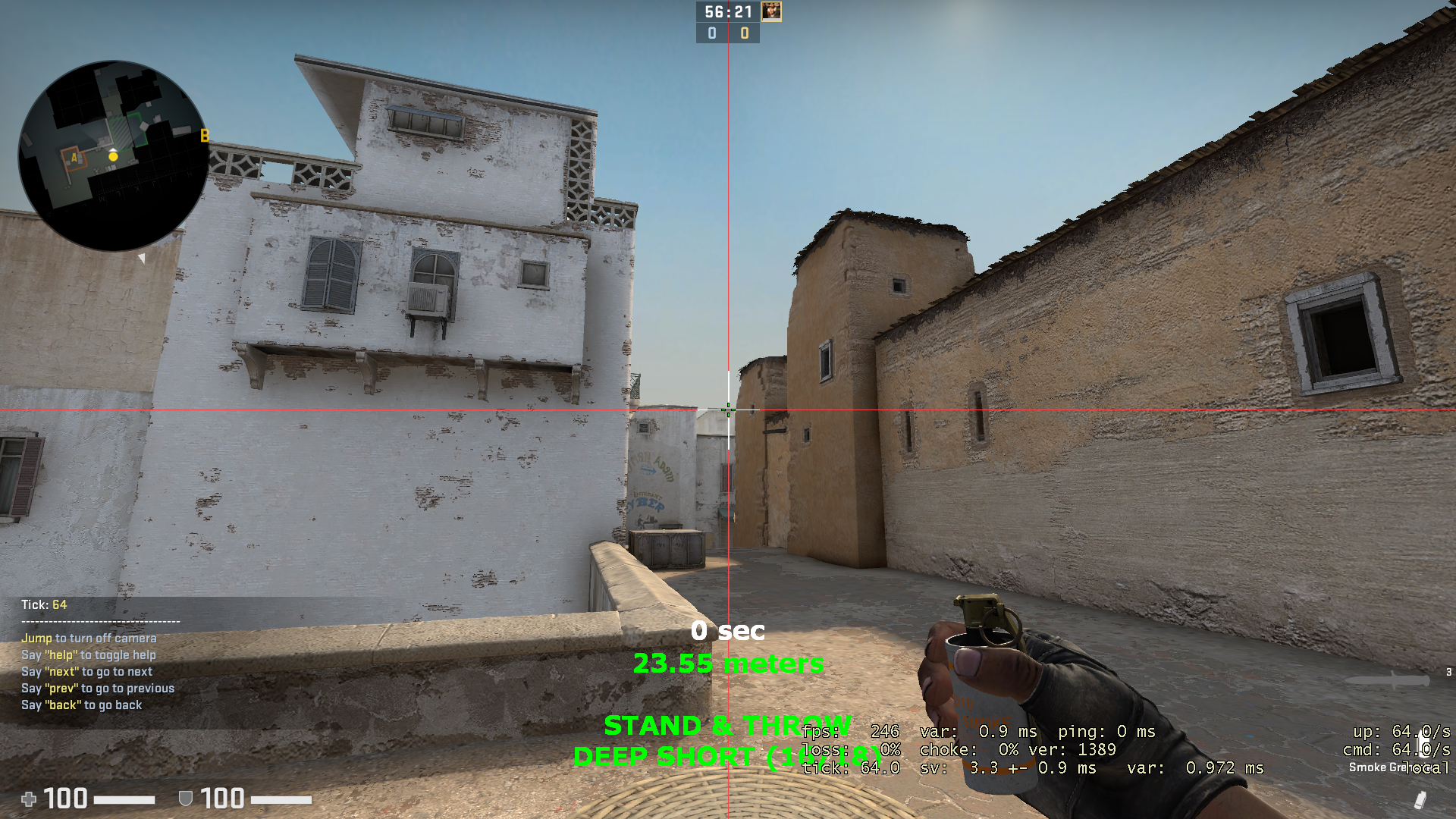 smoke spots in Dust 2