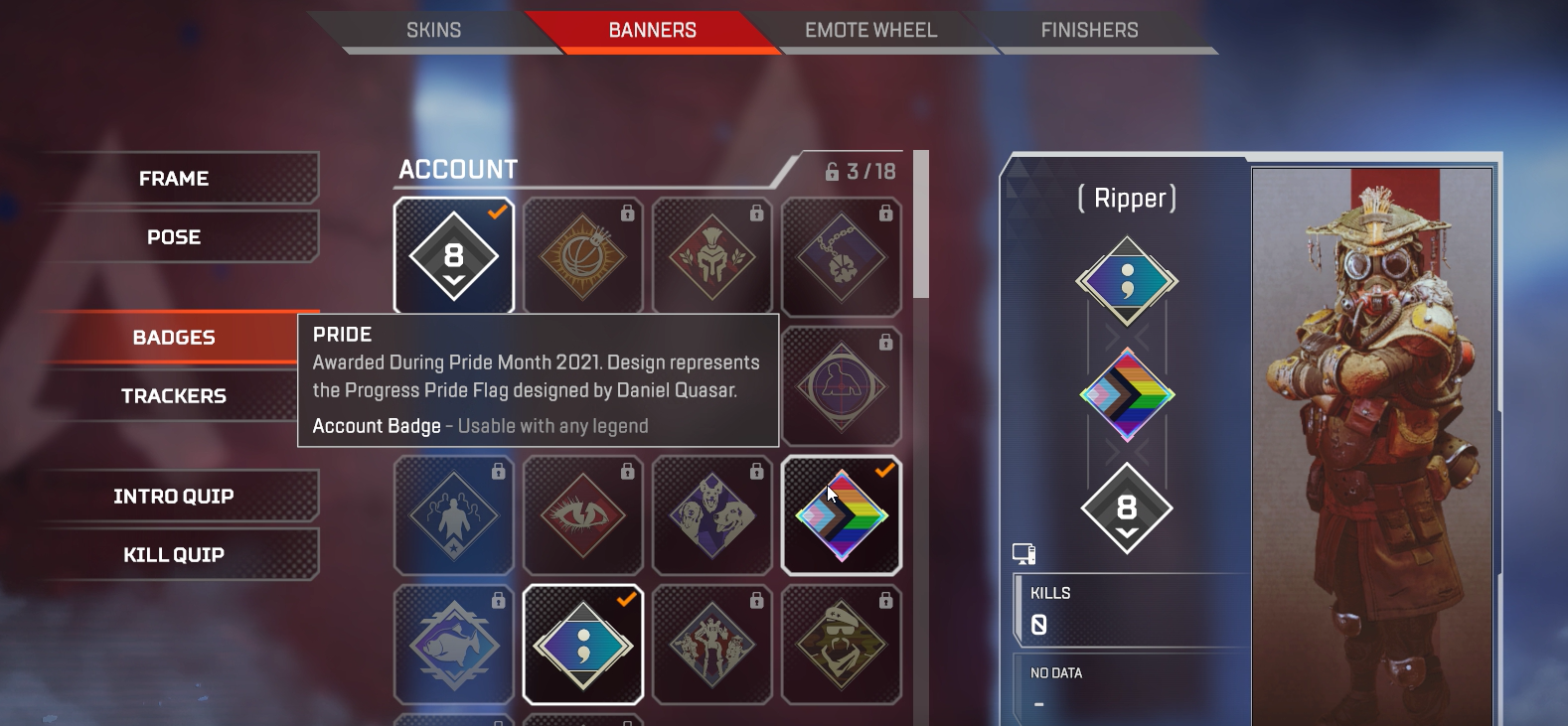Suicide Awareness Badge in Apex Legends