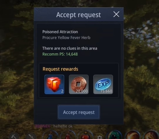 Poisoned Attraction Request Mir4