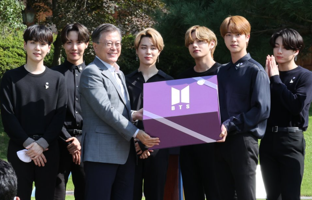 BTS with President Moon Jae-in