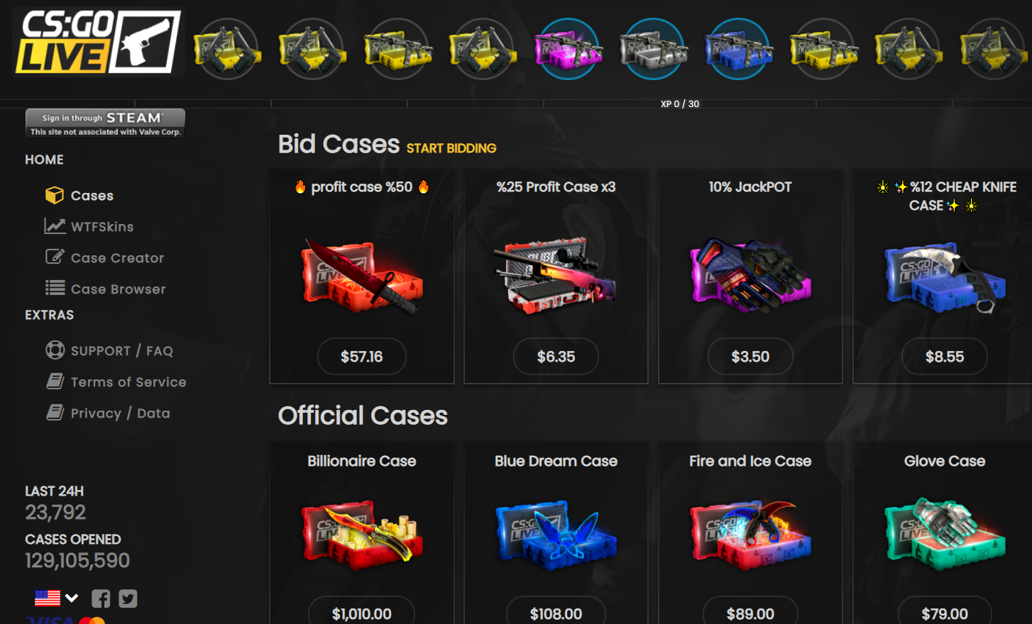 CSGO case opening sites 