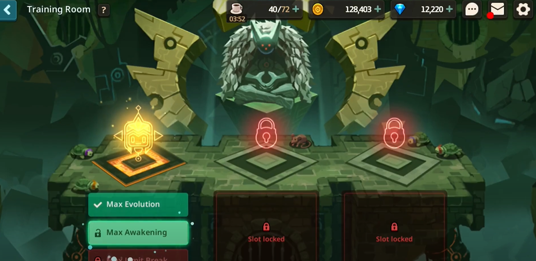 Guardian Tales training room