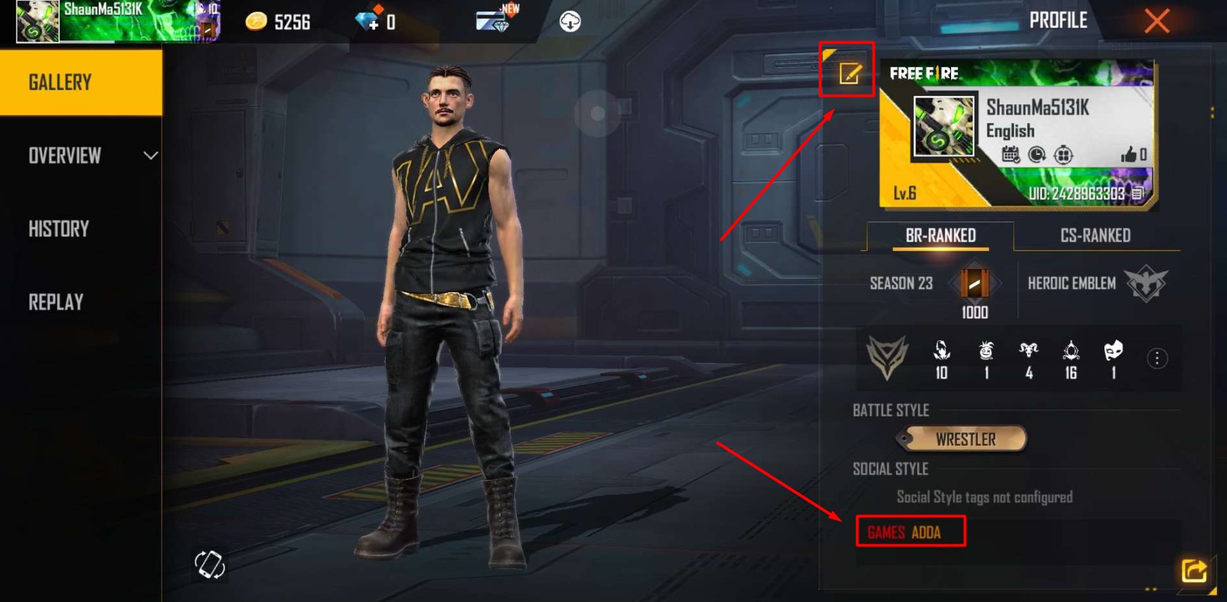 Free Fire Max Signature Text
