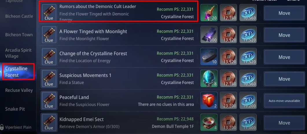MIR4 Mysteries Quest Guide
