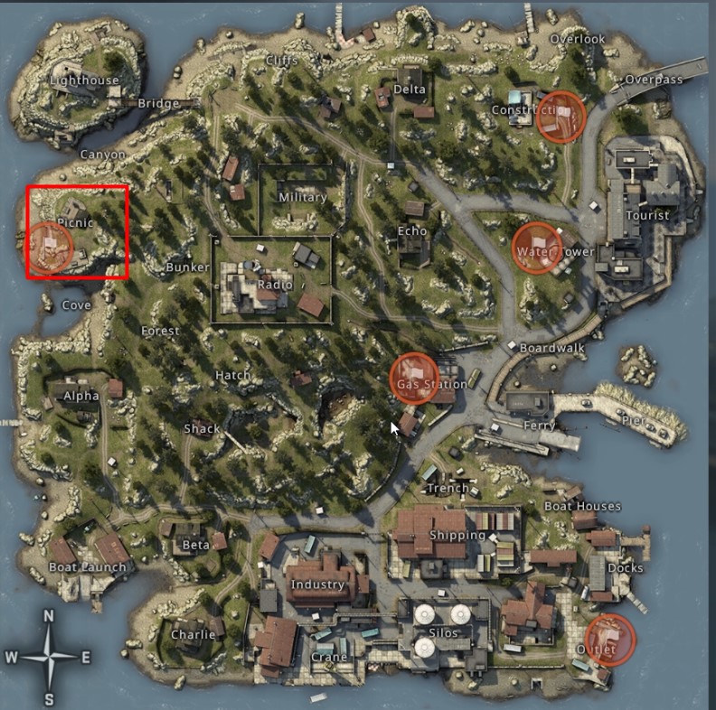 CSGO Blacksite Hostage Location