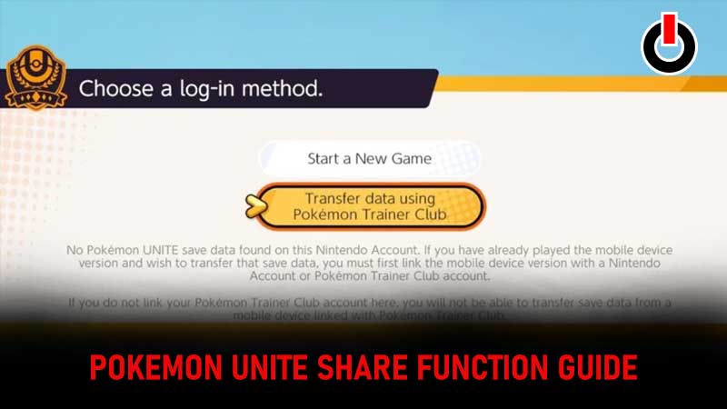 Pokemon Unite Share Function Guide