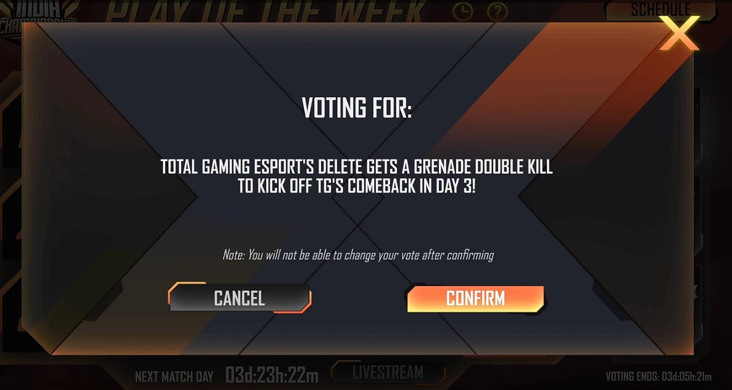 Free Fire Play of The Week Event