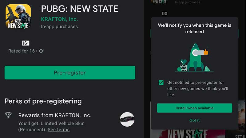PUBG New State Early Access