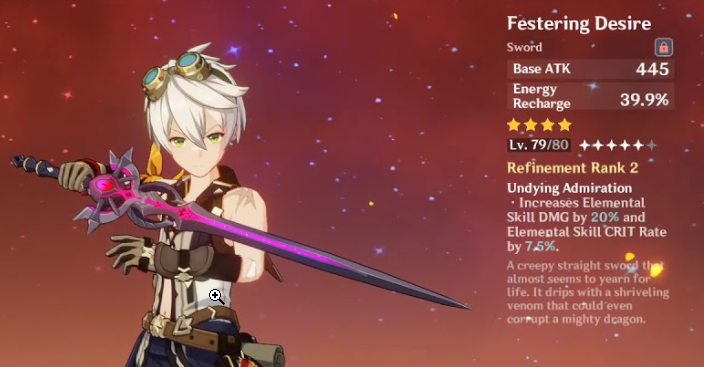 Best Weapons And Artifacts For Bennett in Genshin Impact