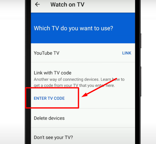 tv.youtube tv/start enter code