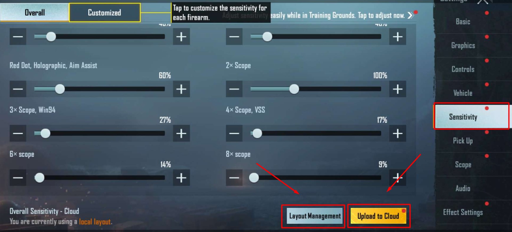 BGMI Sensitivity Code