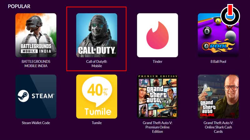 COD Mobile Codashop
