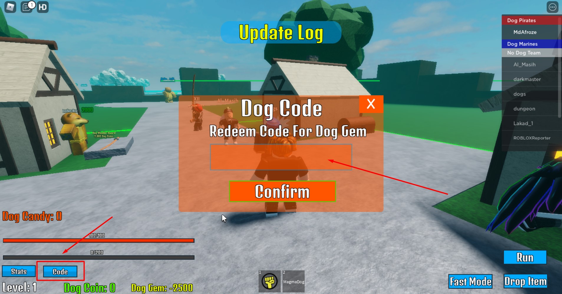 Dog Piece Codes