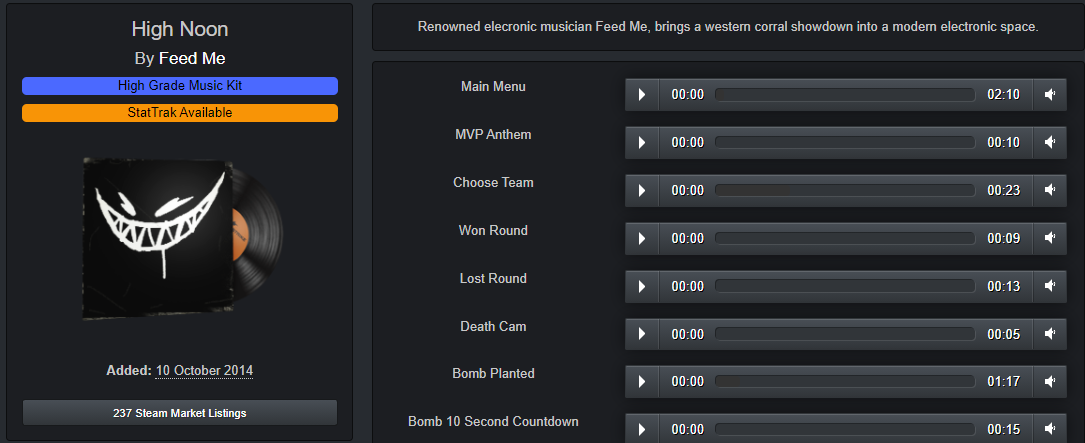 CS:GO music kits
