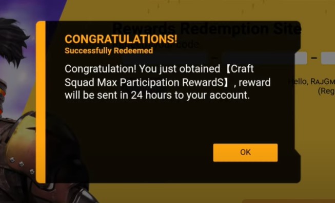Free Fire Redeem Code