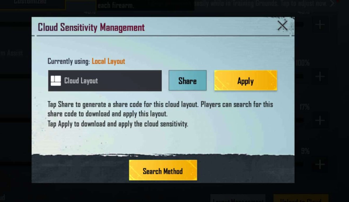 BGMI Sensitivity Code