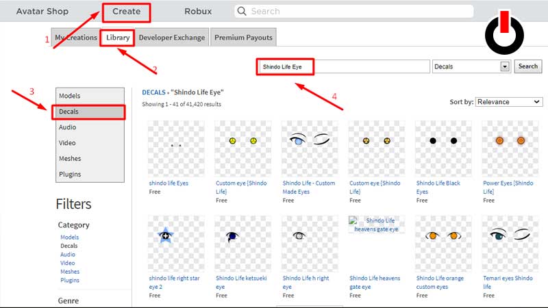 Shindo Life Eye ID Codes