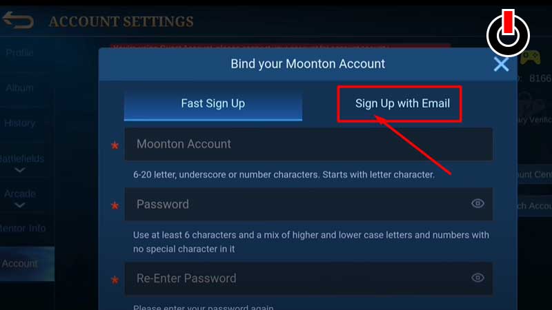 MLBB Moonton Account