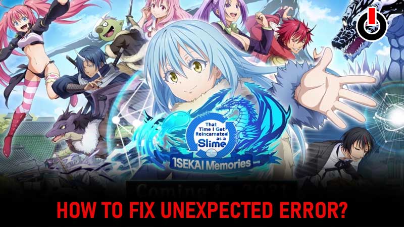 Slime Isekai Memories unexpected error