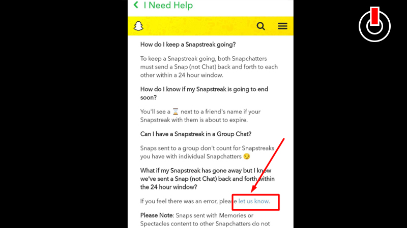 how to get a streak back on Snapchat