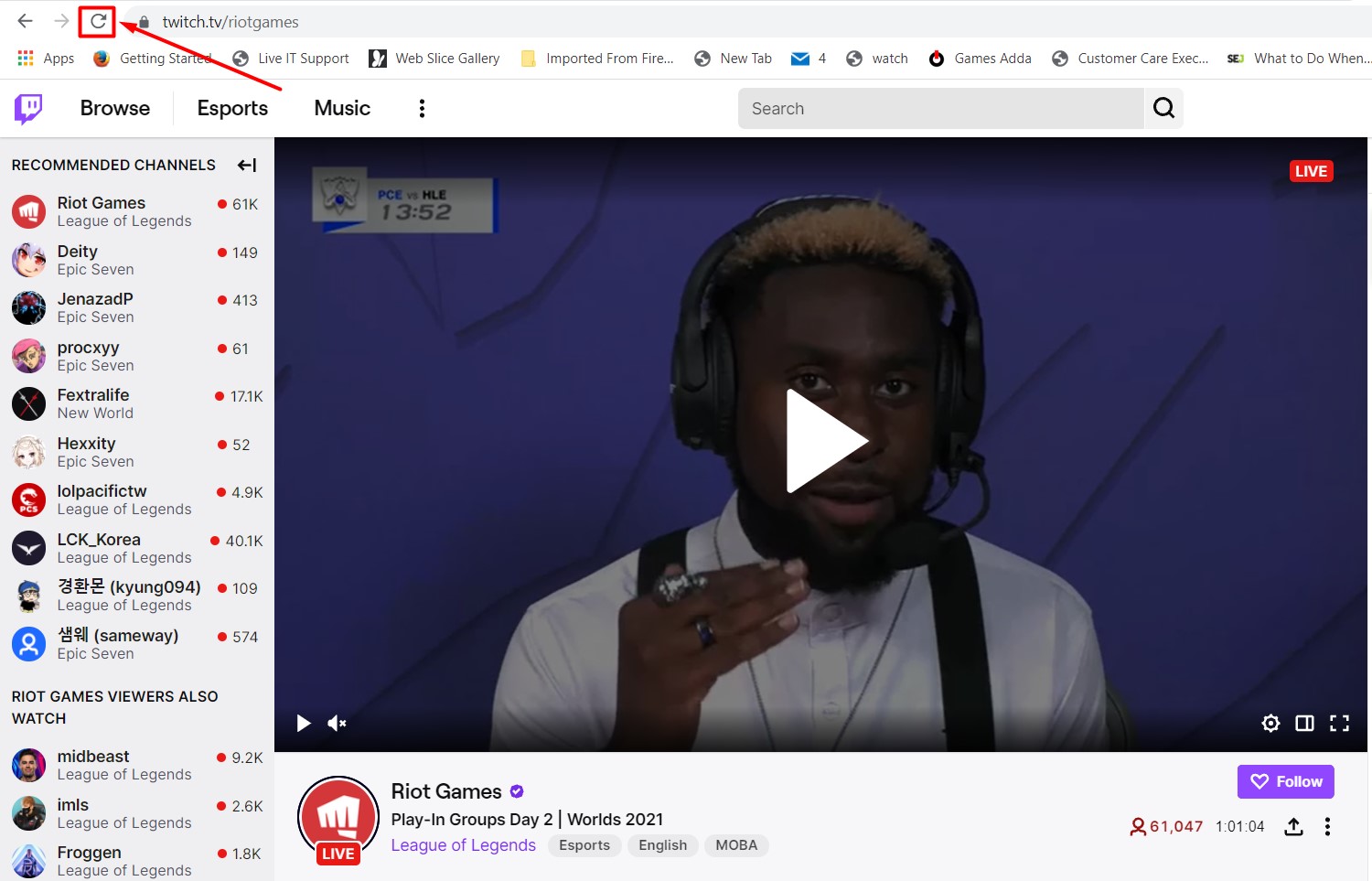 Twitch error 2000