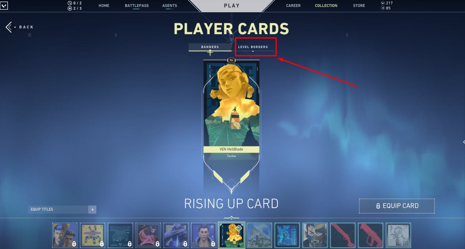 how to hide your level in Valorant