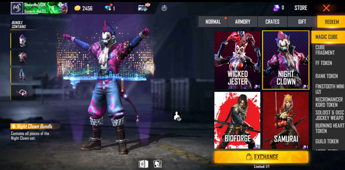 Free Fire: Best Magic Cube Bundle