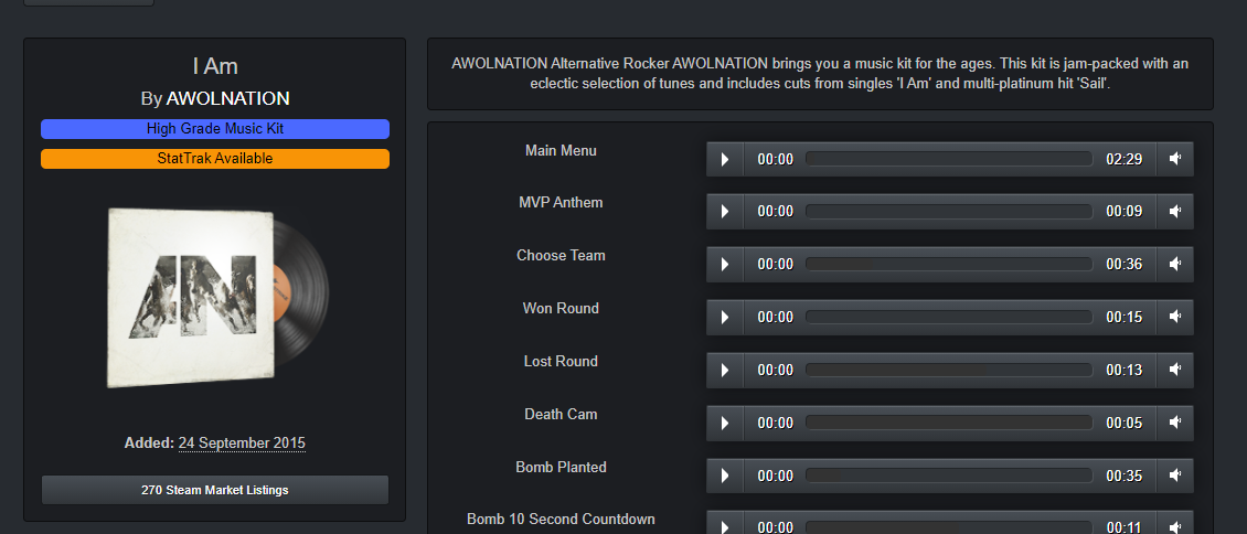 CS:GO music kits
