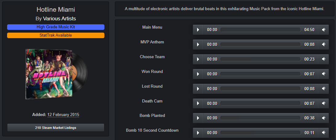 CS:GO music kits