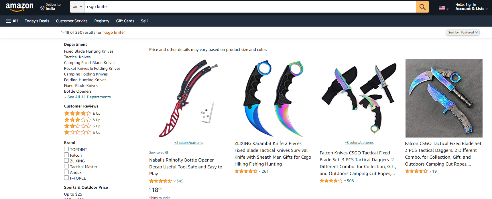 best place to buy CSGO knives