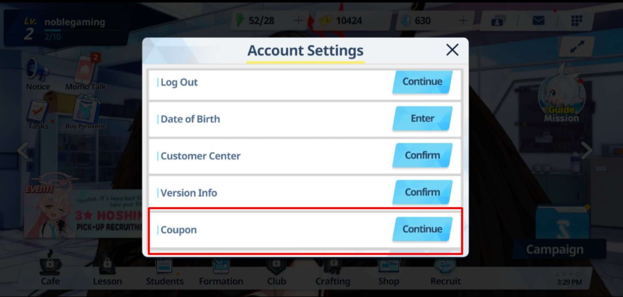 Blue Archive Coupon Code