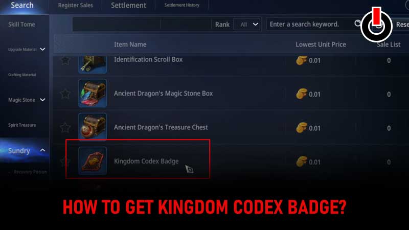 Castle Siege Eve Kingdom Codex Badge