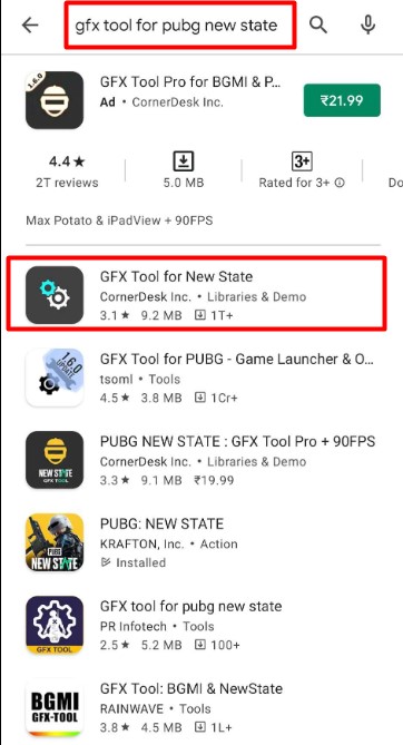 PUBG New State GFX Tool