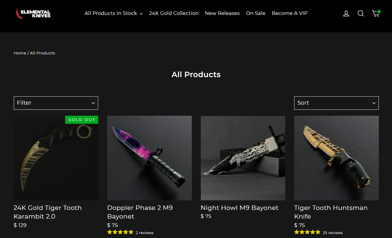 best place to buy CSGO knives