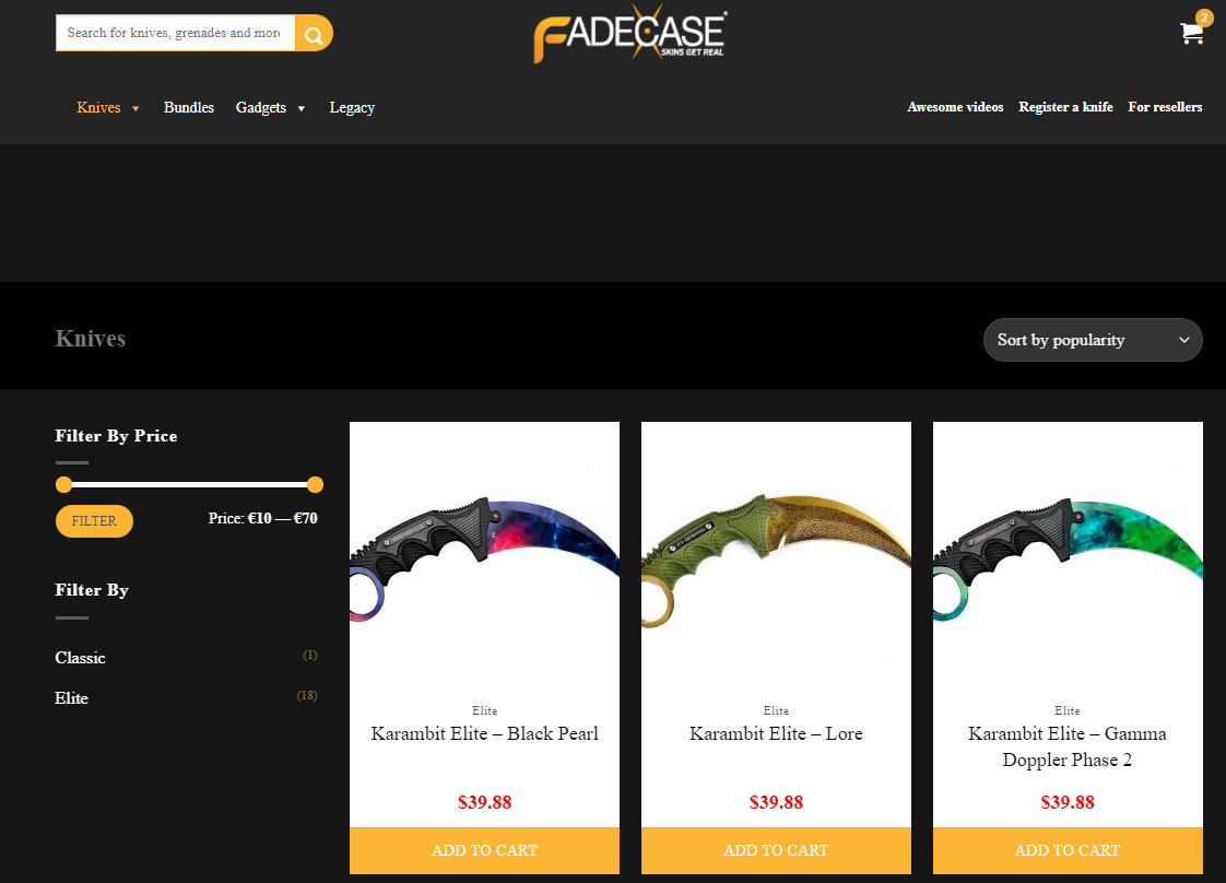 best place to buy CSGO knives