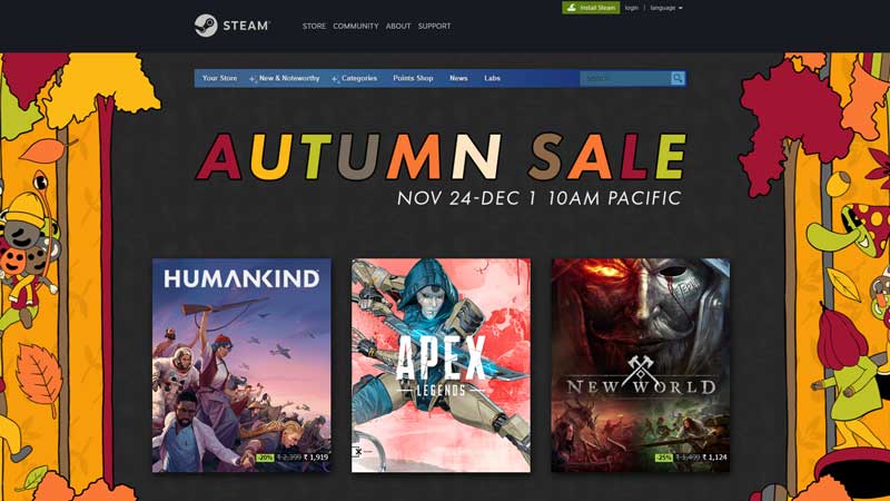 Steam Autumn Sale - Best Deals, Discounts & Free Games